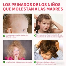 Gel Para Cabllo Con Peine, Niños, Chico, Niñas y Familia | Natural, Orgánico, Vegano, Sin sulfatos y Parabenos, Cruelty Free | Para Cabello Rizado y t