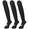 SSK Baseball Socks, 3 Pairs Set, Color Socks, 90 (Black)