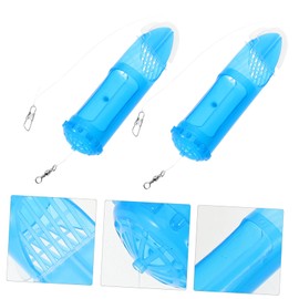 Totority 2pcs Fishing Bait Cage Durable Plastic and Lure Holder for Outdoor Fishing Lightweight Design with Hollow Structure for Bait Release Basket