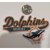 Miami Dolphins Embroidered iron on logo patch Approx 4”x 2.5”