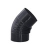 Elbow 45° in Black vitrified Colour 900° C-Ø150 mm -
