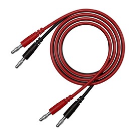 CZJZDZ 2 cables de prueba de enchufe banana, cable de prueba de cable de 4 mm, cable de prueba para multímetro, cable de arranque de prueba eléctrica, 100 cm J.70055