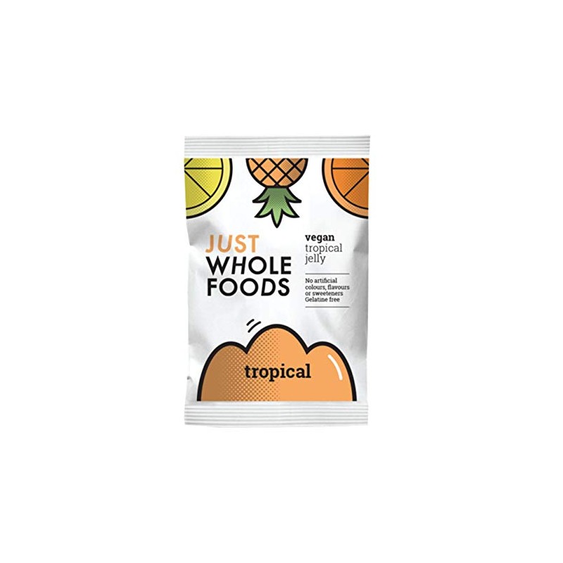 3 x Just Wholefoods Organic Tropical Real Fruit Flavoured Jelly