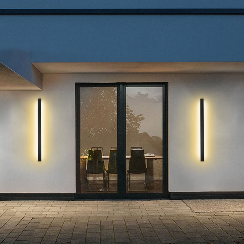 Modern LED Wall Light IP43 Waterproof Garden Strip Wall Lamp