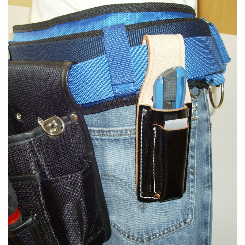 KOZUCHI SI-08 Black Floor Leather Cutter Case with Replacement Blade