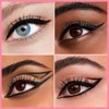 Liquid Eyeliner, 2-in-1 Dual-Ended Waterproof Eyeliner, Brown 2 Pack