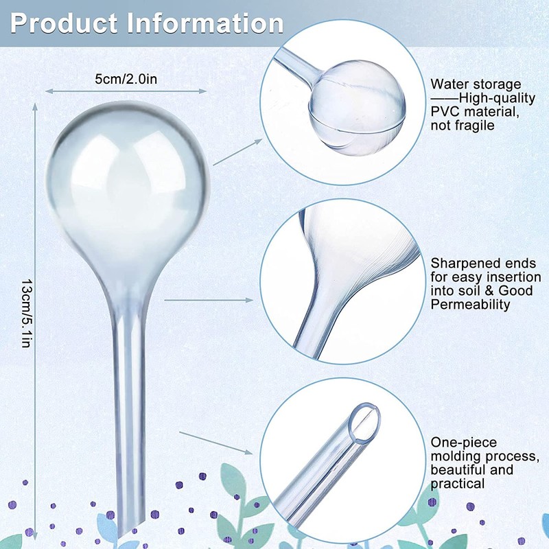12 Pack Plant Watering Globes Automatic Watering Globes Plant Self