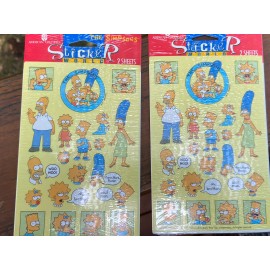 American Greetings (2)The Simpsons American Greetings Sticker Decals Sheet 1997 Vintage New Sealed