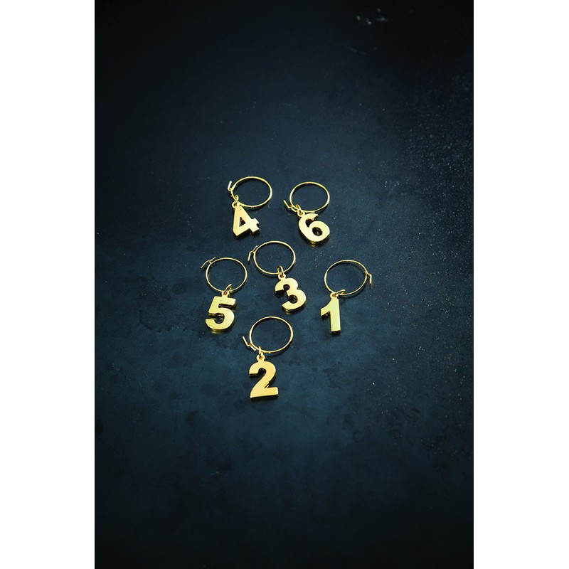 Viski Belmont Gold Plated Wine Charms