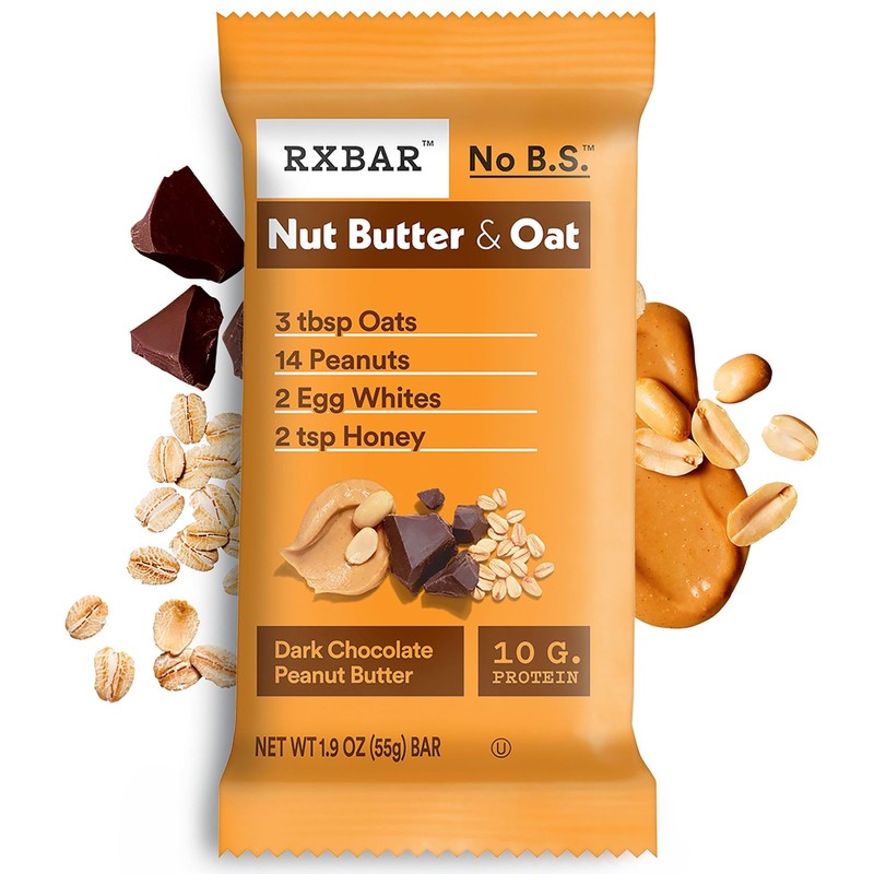 RXBAR Nut Butter and Oat Protein Bars, Protein Snacks, Snack
