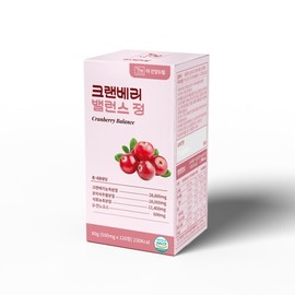 The Health Dream Cranberry Balance Tablets 500mg x 120 Tablets Solve bladder problems with dimannose and pumpkin seed extract. / 더건강드림 크랜베리 밸런스 정 500mg x 120정 디만노스와 호박씨추출물로 방광고민해결