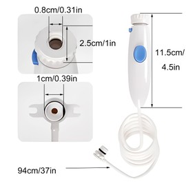HARMONYDENT Water Flosser Hose Replacement for Waterpik, Replacement Hose and Handle Parts Replacement for WP-100 / WP-100EC,WP660