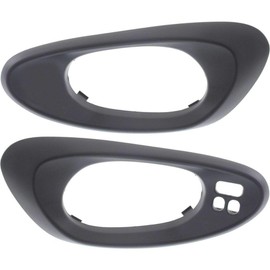 Parts N Go 2002-2009 Chevy Trailblazer Door Handle Trim Bezel Front Inner Driver & Passenger Side Left/Right Pair - 15214503, PNG-GR023