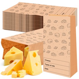 MotiMind 30 Count Cheese Storage Bags for Cheese Reusable Bags Cheese Strorage, Sandwiches, and Charcuterie Foods Fresh, 6 x 3.5 x 10.6 Inches