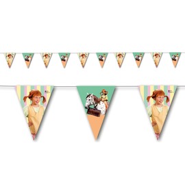 Firlefantastisch Der Partyshop DH-Konzept Pippi Longstocking Decoration Set Napkins, Bunting, Confetti and Balloons // Pippi Longstocking Party Decoration