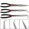 3Pcs 11 inch Extra Long Nose Pliers Set, Straight Needle