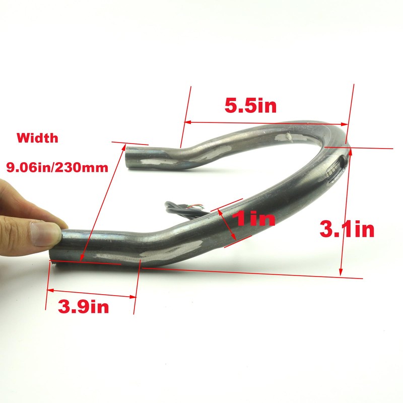TADAFA 1 inch Tube Hoop with 230mm/9.06 inch Width Retro