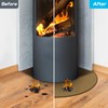 FLASLD Fireproof Wood Burning Stove Mat 40×40 inch Half Round