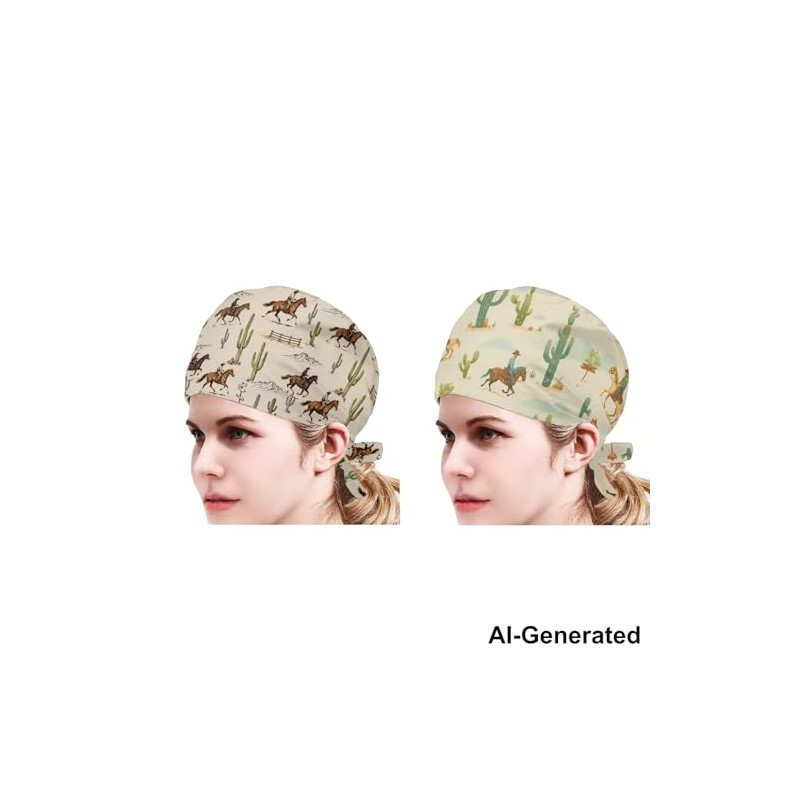 Paquete Gorros Limpieza Banda Sudor Ajustable Lazo Espalda Turbante Mujeres