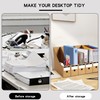 JINCHIDA 3 Pack Magazine File Holder with 3 Labels,Cardboard Magazine