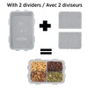 Starfrit LocknLock Plastic Divided Lunch Container - Removable Divider -