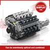 Mould King LR V10 Engine Model Kit for Adults, 1834