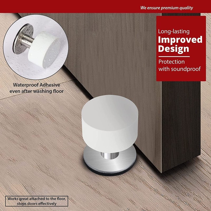 Door Stoppers with Extra Stickers, Door stoppers for Bottom of