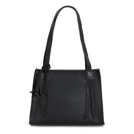 Tonny Black Women's Shopper Bag - Large Capacity Waterproof Zip Inside Pockets - Stylish Handbag for Work, Travel & Daily Use, black