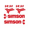 Decorative Set of 4 Red for Simson SR50