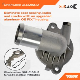 Dorman 902-3035HP Thermostat Housing Assembly with Thermostat Compatible with Select Chrysler/Dodge Models (OE FIX)