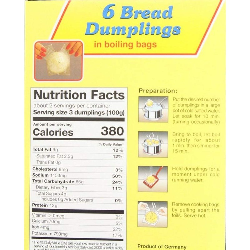 Knoll Semmel Knodel (200g/7.1oz) Bread Dumplings.