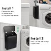 Picowe Magnetic Laundry Storage, Large Metal Lint Holder Bin with