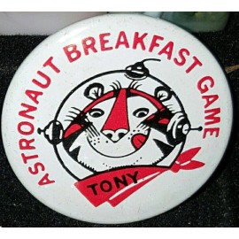 Vintage Mint Astronaut Breakfast Game Tony the Tiger Pin Button Pinback Kelloggs