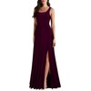 MUSHARE Women's Square Neck Sexy Split Cocktail Party Maxi Long