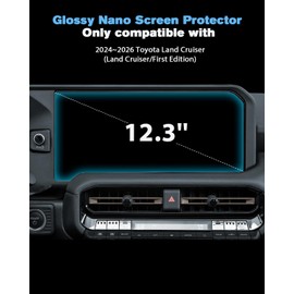 WEIPIN For 2PCS 2024 2025 2026 Toyota Land Cruiser 12.3 Inch Touchscreen High Clarity Screen Protector - Land Cruiser (Land Cruiser/First Edition) Accessories