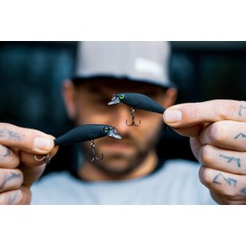 Rapala SDRSS5-MBLU Shadow Wrap Solid Shad, 2.0 inches (5 cm), Black