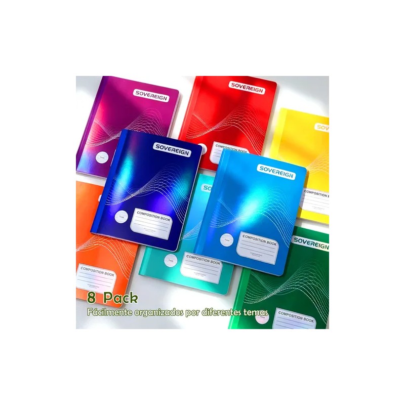 Libreta College Profesional Cuadernos Cosido 100 Hojas -8pz
