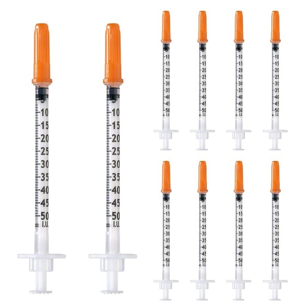 primeTEQ Pack of 50pcs 0.5 ml/cc Plastic Tube 29G (0.33
