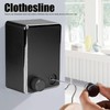 Retractable Washing Line Wall Mounted Stainless Steel Washing Line (Black)