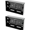Surface Mounted Electrical pattress Box, Double Installation, Black 2 Gang