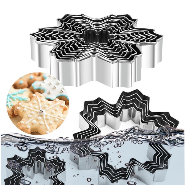 Cookie Cutters Snowflake Set - 3D Christmas Tree Cookie Cutter