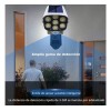 Luz Solar Control Remoto 77led 3 Modos De Falsa Cámara