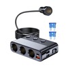7 in 1 Cigarette Lighter Splitter, LIHAN 3 Socket Car