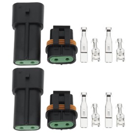eMagTech 2 S?TZE 2-Pin Male and Female Car Connectors 12033769 12034269 Compatible with APTIV Metri Pack 630 Series