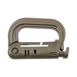 Tiardey Tactical Carabiner D-Ring Molle Accessories Plastic Carabiner Clip for Climbing Hiking Outdoor Pack of 10