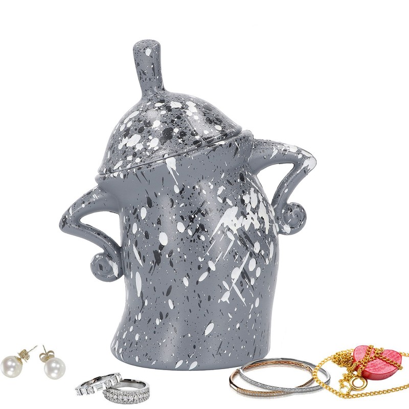 Biscuit Jar Attitude Cookie Jar with Lid Cute ABS Ample