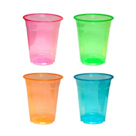 Party Essentials Soft Plastic 12-Ounce Party Cups/Tumblers, 20-Count, Assorted Neon