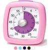 Secura 60-Minute Visual Timer, Silent Study Timer for Kids and