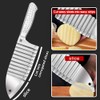 Hong Won Crinkle Cut Knife, Potato and Vegetable Cutter, Stainless