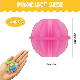 DmDoyy Pack of 144 Spoke Clickers, Colourful Bicycle Spokes Bicycle Accessories Children, Bicycle Spokes Decoration, Spoke Reflectors Children's Bicycle Accessories, Reflective Spoke Beads, Glow in